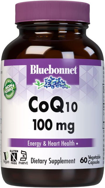 BlueBonnet CoQ-10 Vegetarian Capsules, 100 mg, 60 Count60 Count (Pack