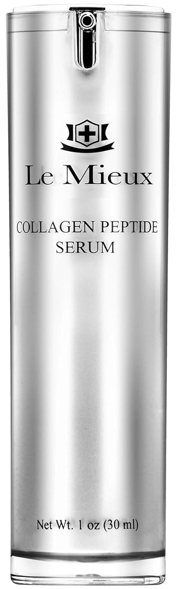 Le Mieux Collagen Peptide Serum - Concentrated, Creamy Anti Aging Face Serum with Skin Contouring Peptides & Moisturizing Hyaluronic Acid, No Parabens or Sulfates (1  / 30 )