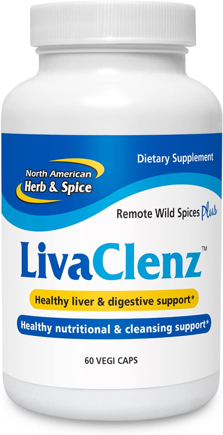 NORTH AMERICAN HERB & SPICE LivaClenz - 60 Capsules - Concentrated Her