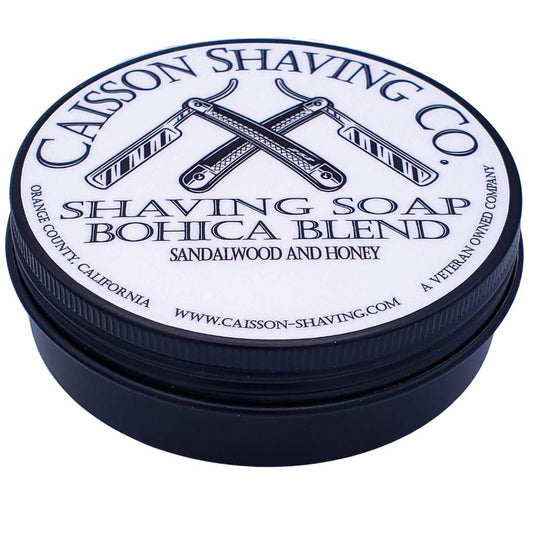 CAISSON SHAVING CO. Bohica Blend Shaving Soap. Veteran Owned Veteran Made. 4  can