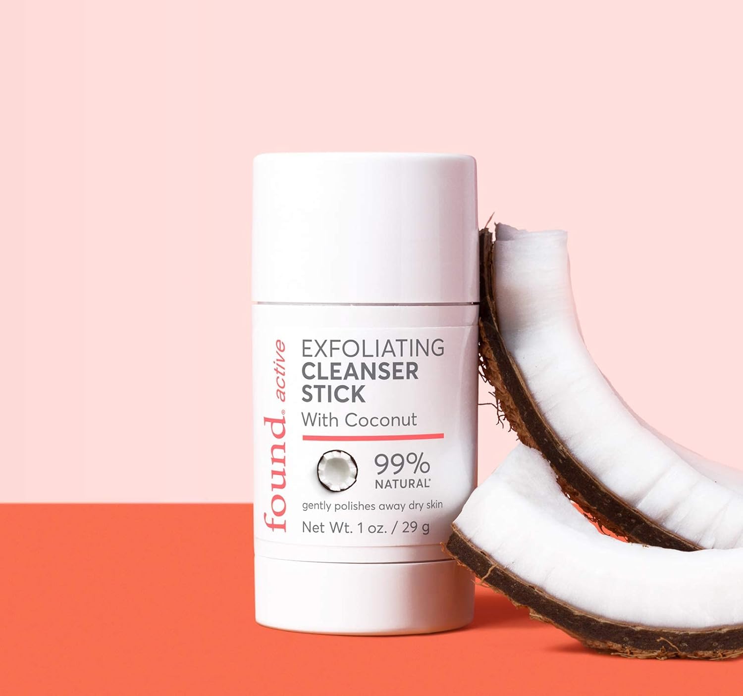 Esupli.com Found Active Exfoliating Cleansing Stick with Coconut, Fuss-