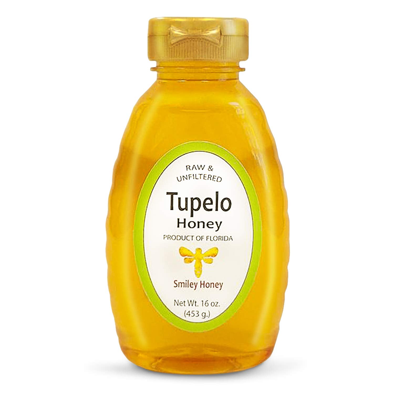 Smiley Honey - 100% Tupelo Honey Raw and Unfiltered (16 oz)