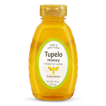 Smiley Honey - 100% Tupelo Honey Raw and Unfiltered (16 oz)
