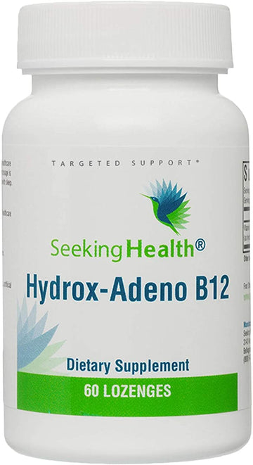 Seeking Health Hydrox-Adeno B12, 60 Lozenges, Get More Energy, Vitamin B12, Womens And Mens Vitamins, B12 Supplement, Brain Vitamins, Brain Health Supplement