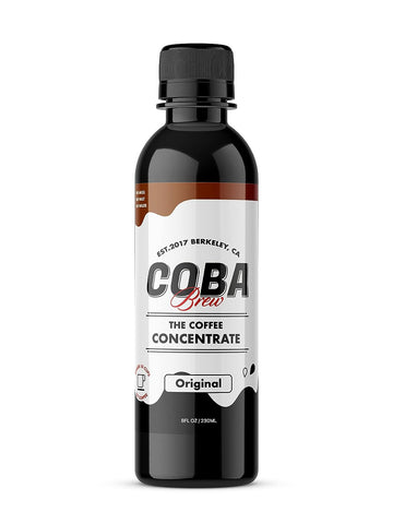 COBA Brew Coffee Concentrate - The Ultimate Way to Enjoy (15x) Iced Coffee, Cold Brewed Coffee, and Hot Coffee in One  Bottle (Original)