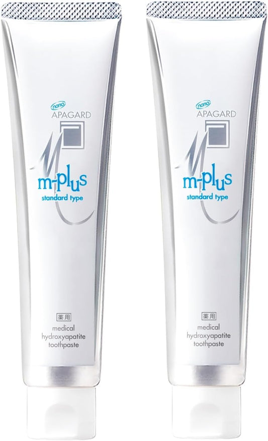 Apagard M-Plus Toothpaste 1 / 4.5  | Nano Hydroxyapatite High Blending, Brightening Toothpaste (Set of 2) 2-Pack 2023 Version