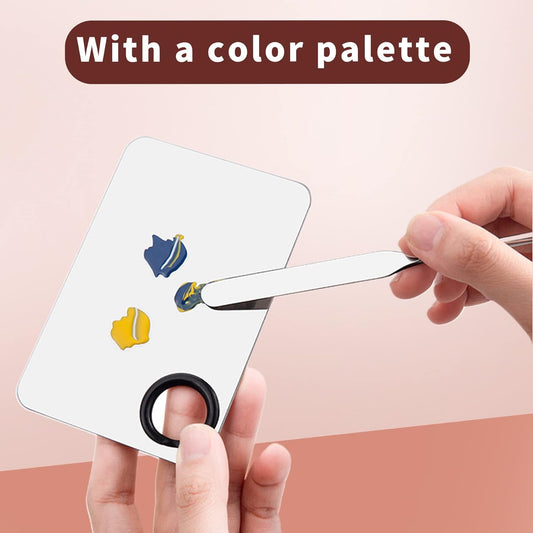 Korean Spatula Makeup, With Steel Makeup Stainless Mixing Palette, Professional Stainless Steel Makeup Spatula
