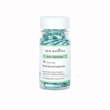 New Nival Aloe Vera Facial Serum Capsules-Achieve Rapid Skin Repair,Moisturizing, Hydration,Help Remove Aging Dead Skin Cells, and Nourish Skin-90 Biodegradable Capsules