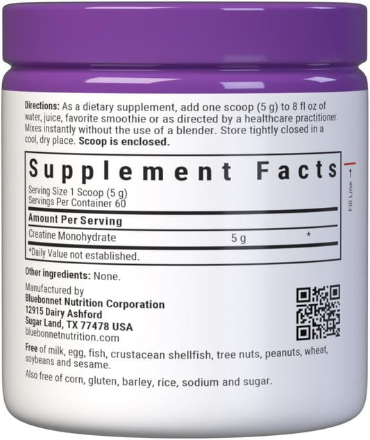 Bluebonnet Nutrition Micronized Creatine Monohydrate 5 g ? Supports Le