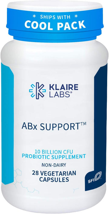 Klaire Labs ABX Support Probiotic - 10 Billion CFU Supplement for Supp0.8 Ounces