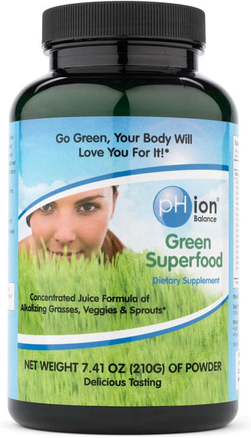 PHion Balance, Green Superfood Powder, 210-Gram