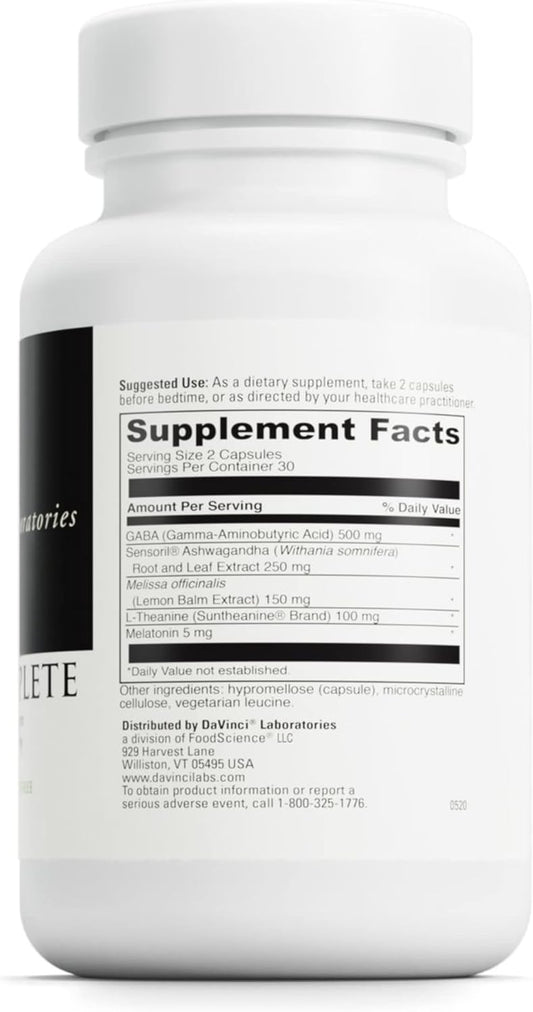 Davinci Labs Sleep Complete - Dietary Supplement To Support Healthy Sl