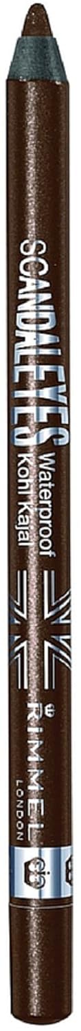 Rimmel London Scandal Eyes Waterproof Kohl Kajal Eyeliner, Brown 0.04  (Pack of 4)