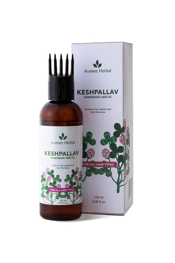 AVIMEE HERBAL Keshpallav Hair Oil For Men & Women | For Healthy & Nourished Hair | With Rosemary, Castor, Amla, Brahmi a