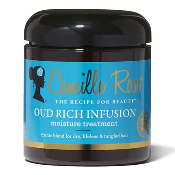 Camille Rose Oud Rich Infusion Moisture Treatment, for Dry Lifeless Tangled Hair, Detangles and Hydrates Scalp & Hair, 8
