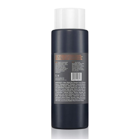 Scotch Porter Hydrating Hair Wash for Men | Gentle Shampoo Promotes Softness, Shine & Scalp Health | Formulated with Non-Toxic Ingredients, Free of Parabens, Sulfates & Silicones | Vegan | 13 Bottle