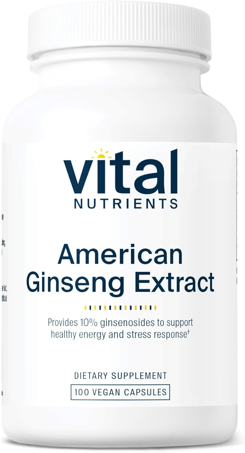 Vital Nutrients - American Ginseng - Energy Support - Mental and Physi