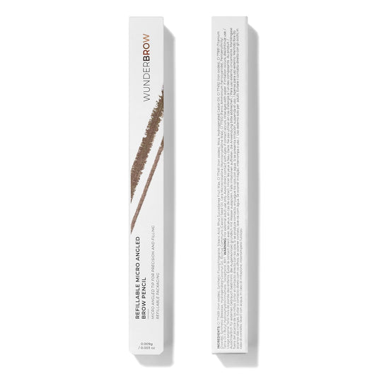 WUNDERBROW Micro-Sculpt Refillable Brow Pencil (Black Brown)