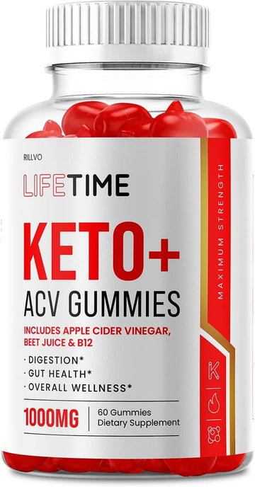 Lifetime Keto Gummies - Advanced Formula Life Time Keto ACV Gummies (60 Gummies)