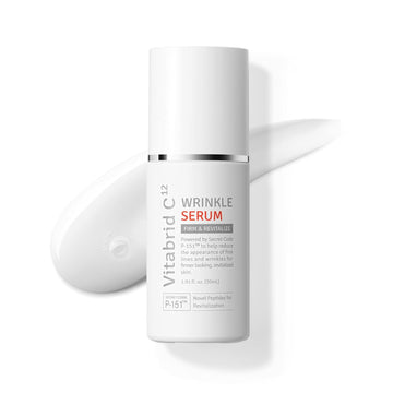 Vitabrid C¹² Wrinkle Serum, Wrinkle-fighting Proprietary Peptide, Line Smoothing Peptide Complex, Deeply Hydrating and Lightweight Concentrate for Rejuvenated and Revitalized skin, 1.01 .