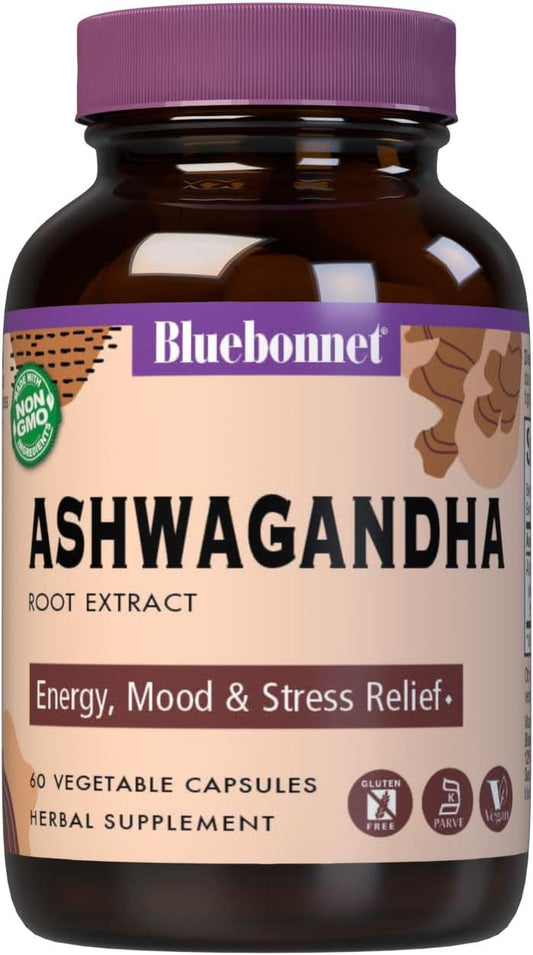 Bluebonnet Nutrition Standardized Ashwagandha Root Extract, 60 Count