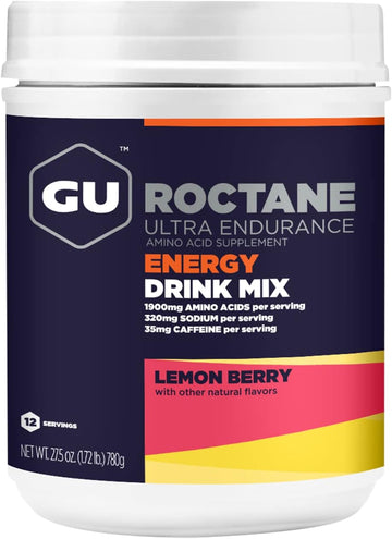 GU Energy Roctane Ultra Endurance Energy Drink Mix, Lemon Berry, 1.72