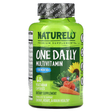NATURELO, One Daily Multivitamin for Men 50+ Vegetarian Capsules