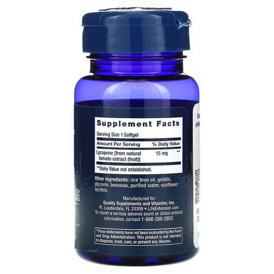Life Extension, Mega Lycopene, 15 Mg Softgels