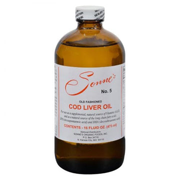 Cod Liver Oil No.5 16 OZ By Sonne Products