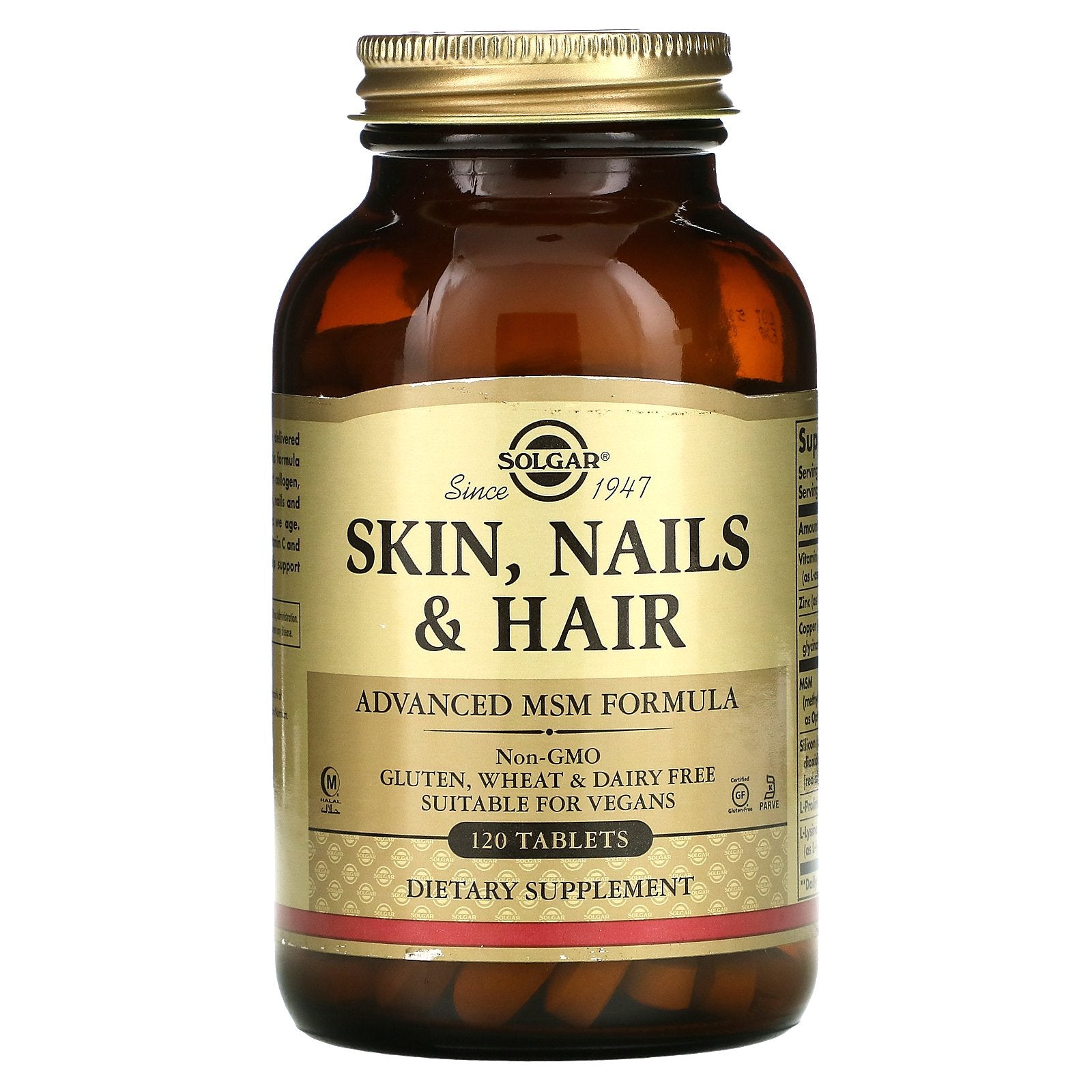 Solgar, Skin, Nails & Hair, Advanced MSM Formula, Tablets