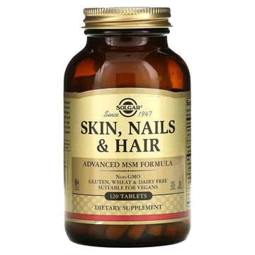 Solgar, Skin, Nails & Hair, Advanced MSM Formula, Tablets