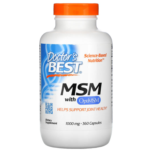 Doctor's Best, MSM with OptiMSM, 1,000 mg