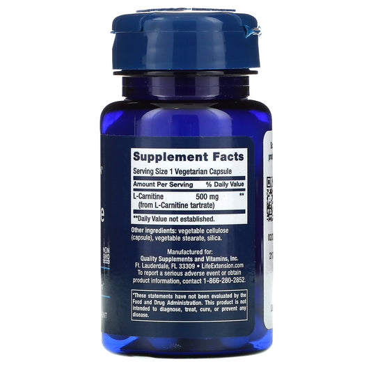 Life Extension, L-Carnitine, 500 mg