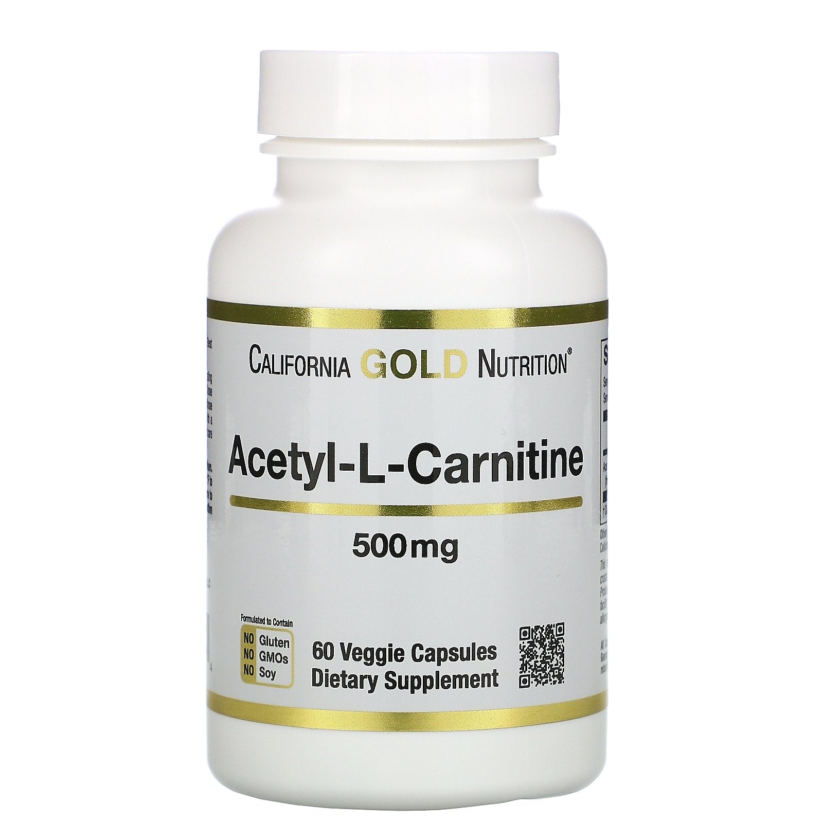 California Gold Nutrition, Acetyl-L-Carnitine, 500 mg