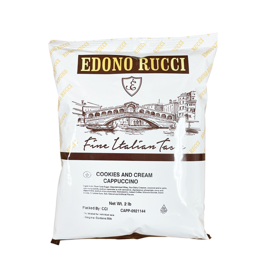 Edono Rucci Cookies and Cream Powdered Cappuccino Mix, 2 Bags( each)