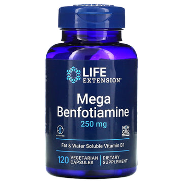 Life Extension, Mega Benfotiamine, 250 mg Vegetarian Capsules