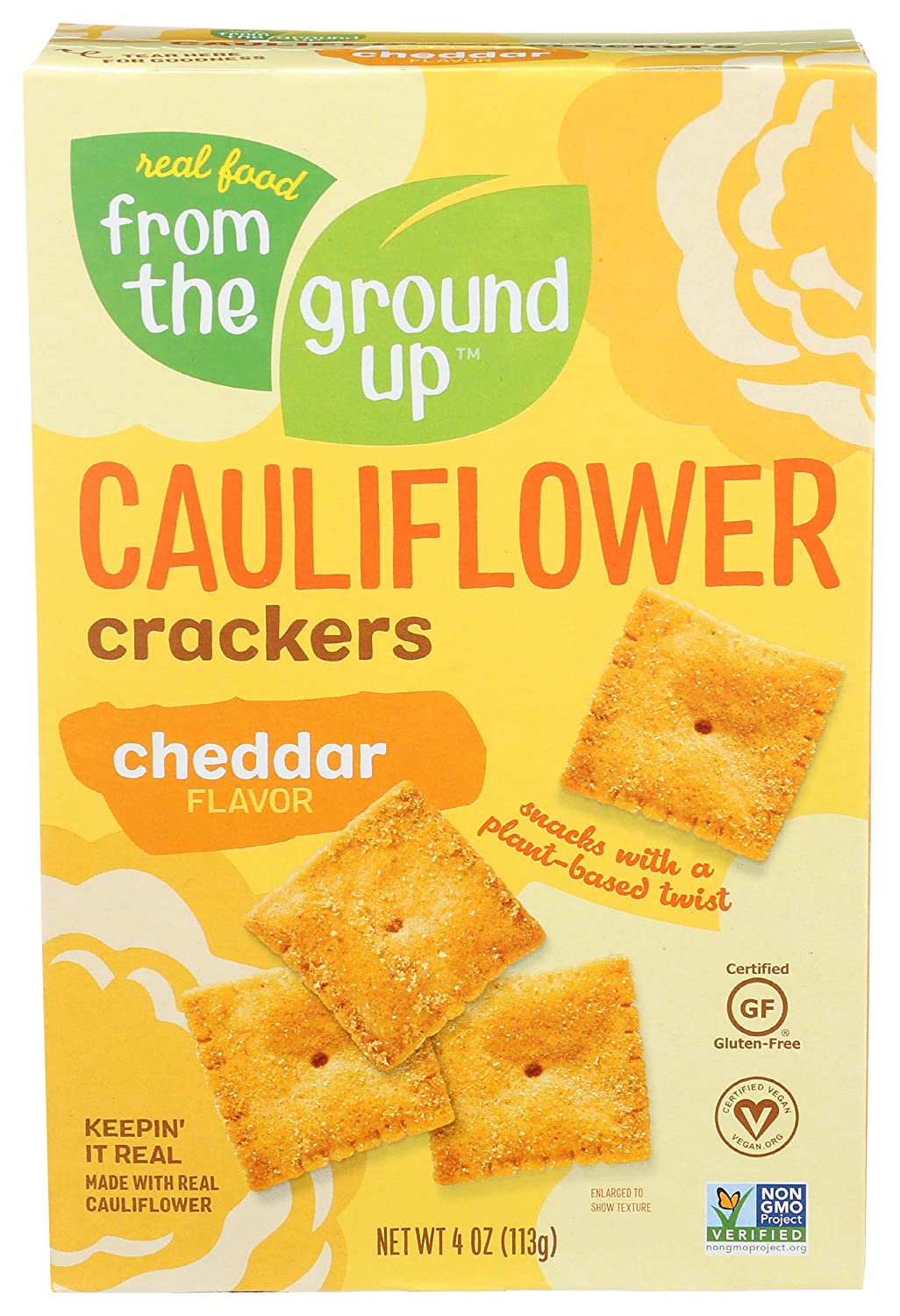 From the Ground Up - Cauliflower Crackers Cheddar