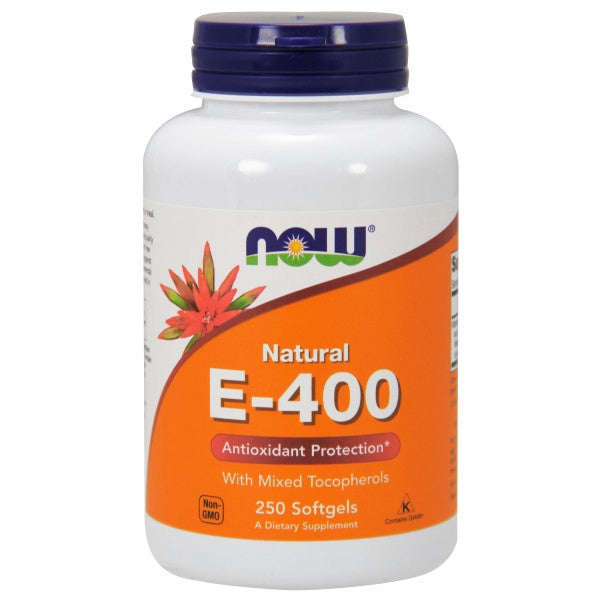 Vitamin E-400 With Mixed Tocopherols 250 Softgels By Now Foo