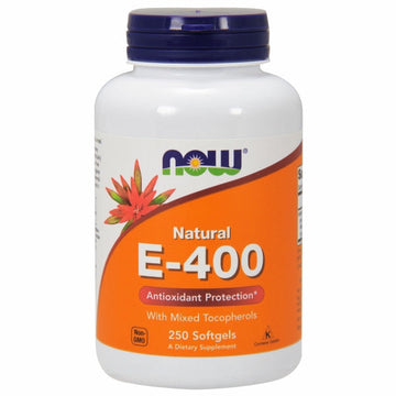 Vitamin E-400 With Mixed Tocopherols 250 Softgels By Now Foo