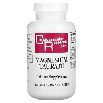Cardiovascular Research, Magnesium Taurate, Vegetarian Capsules