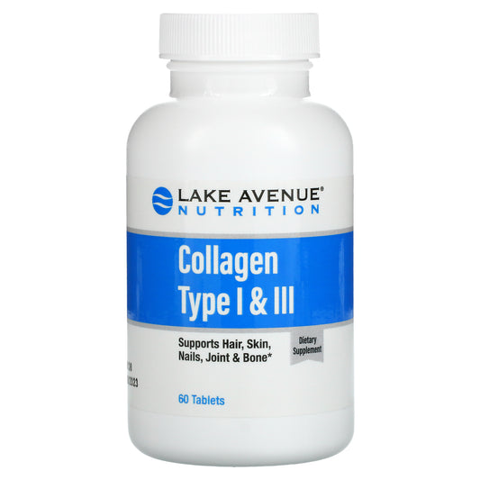 Lake Avenue Nutrition, Hydrolyzed Collagen Type I & III, 1,000 mg