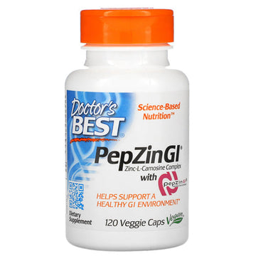 PepZin GI Zinc Carnosine Complex 120 Veggie Caps By Doctors Best