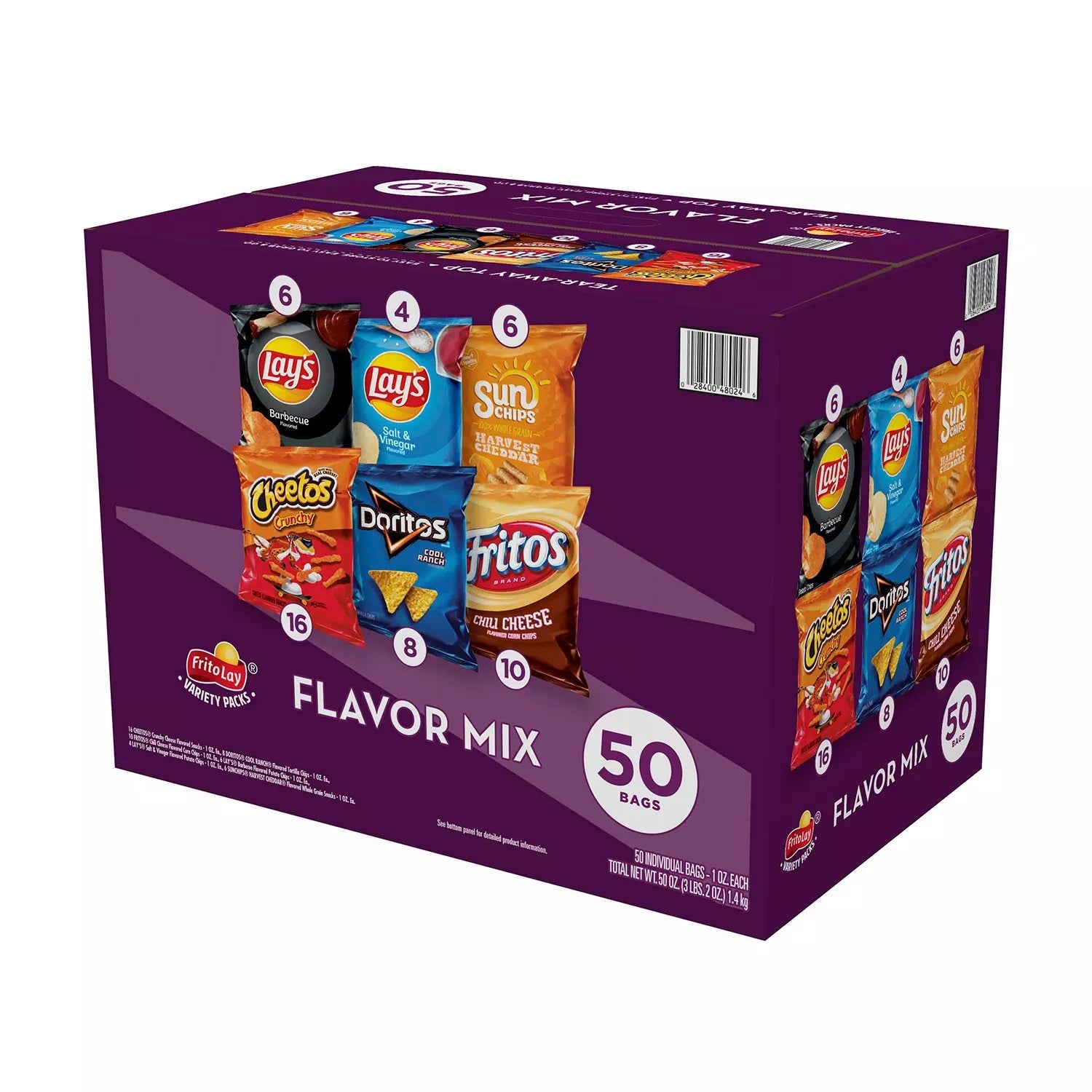 Frito Lay Flavor Mix Variety  50 Count