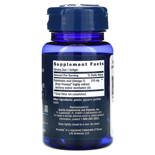 Life Extension, Provinal Purified Omega-7, Softgels
