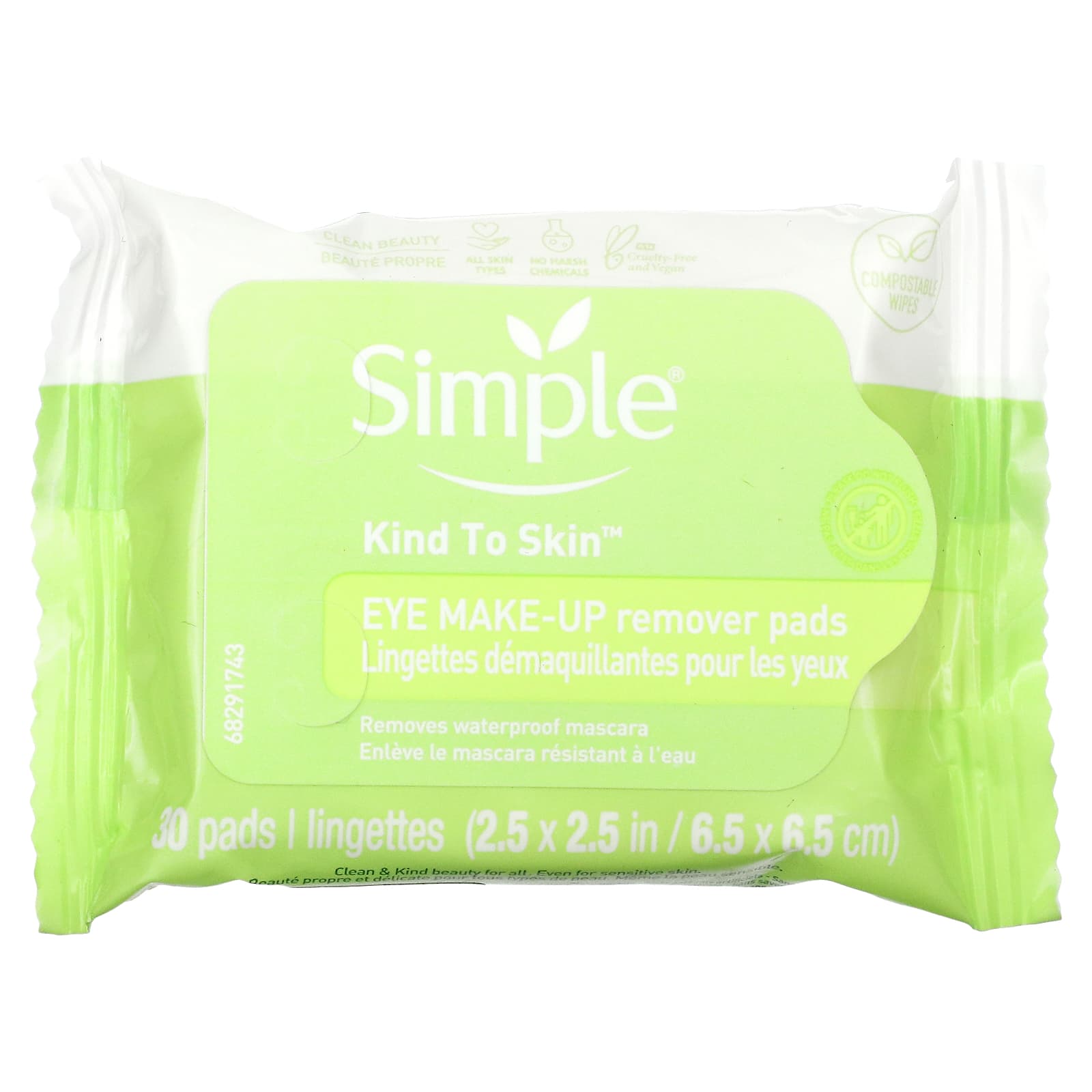 Simple Skincare, Eye Make-Up Remover Pads