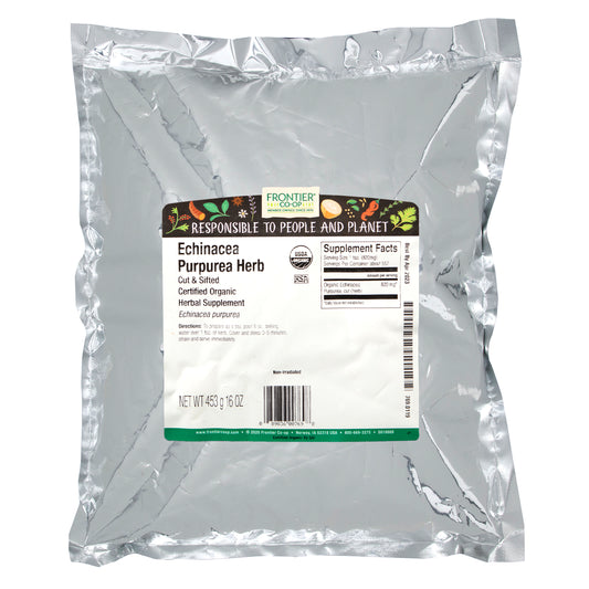 Frontier Co-Op, Organic Cut & Sifted Echinacea Purpurea Herb,  (453 G)