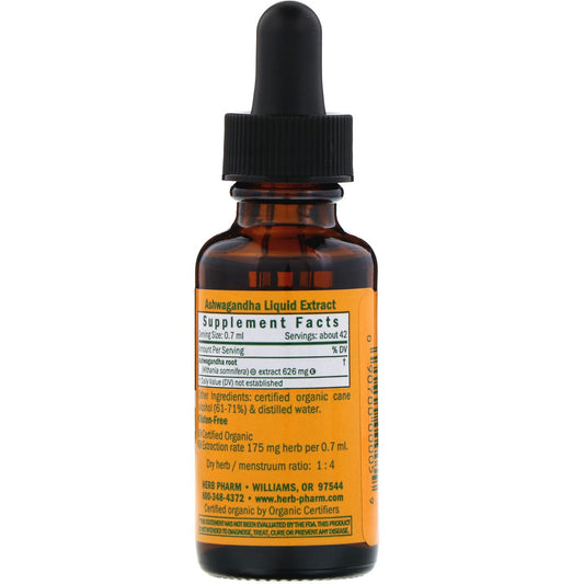 Herb Pharm, Ashwagandha, (30 ml)