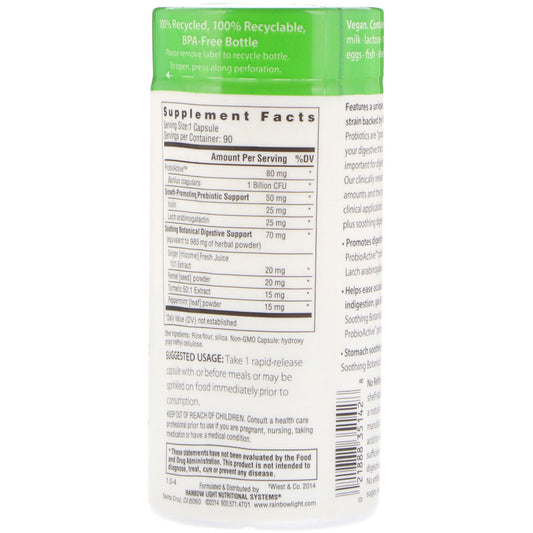 Rainbow Light, Probioactive, Food-Based Formula Rapid Release Capsules