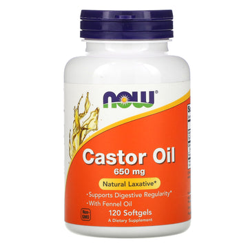 NOW Foods, Castor Oil, 650 mg Softgels