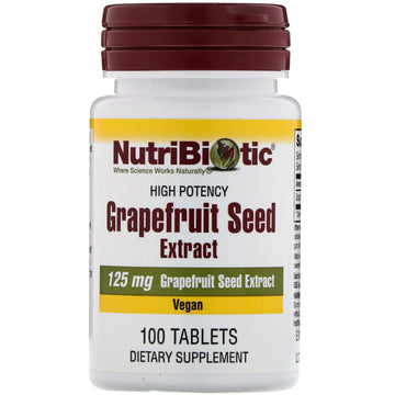 NutriBiotic, Grapefruit Seed Extract, 125 mg Tablets